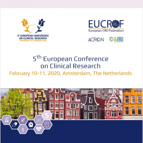 A 5-a Conferinta Europeana privind Studiile Clinice a EUCROF, 10-11 februarie 2020